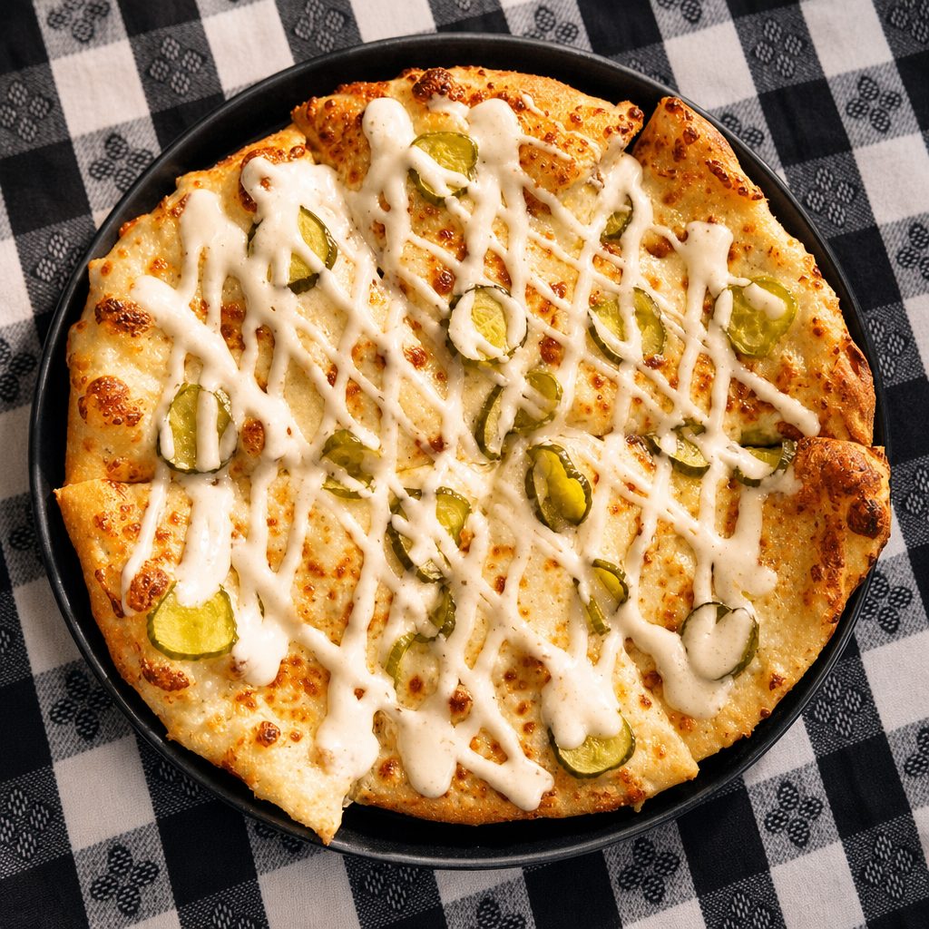Pickle Pizza 10 inch.