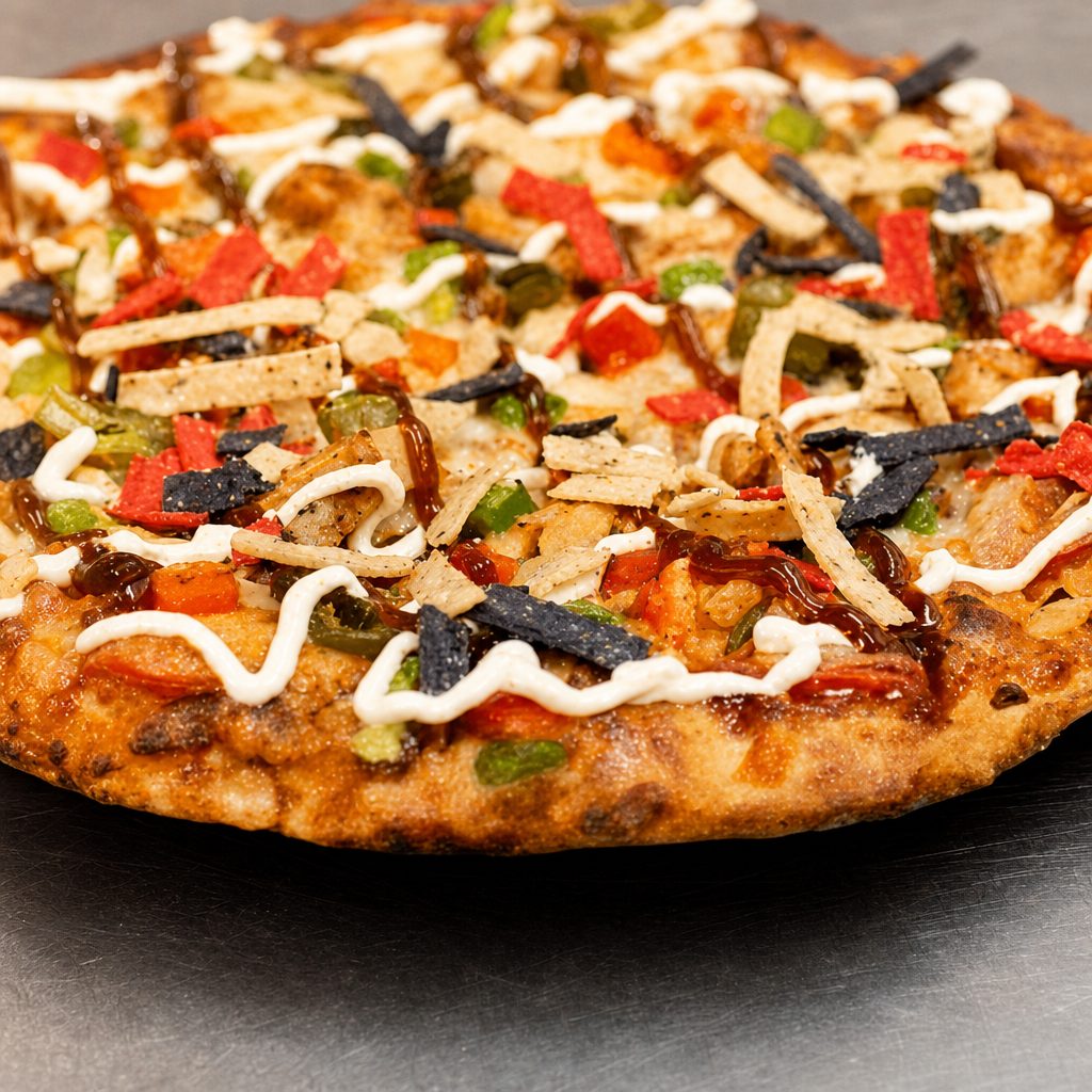 BBQ Chicken Nacho Pizza (18 Inch).